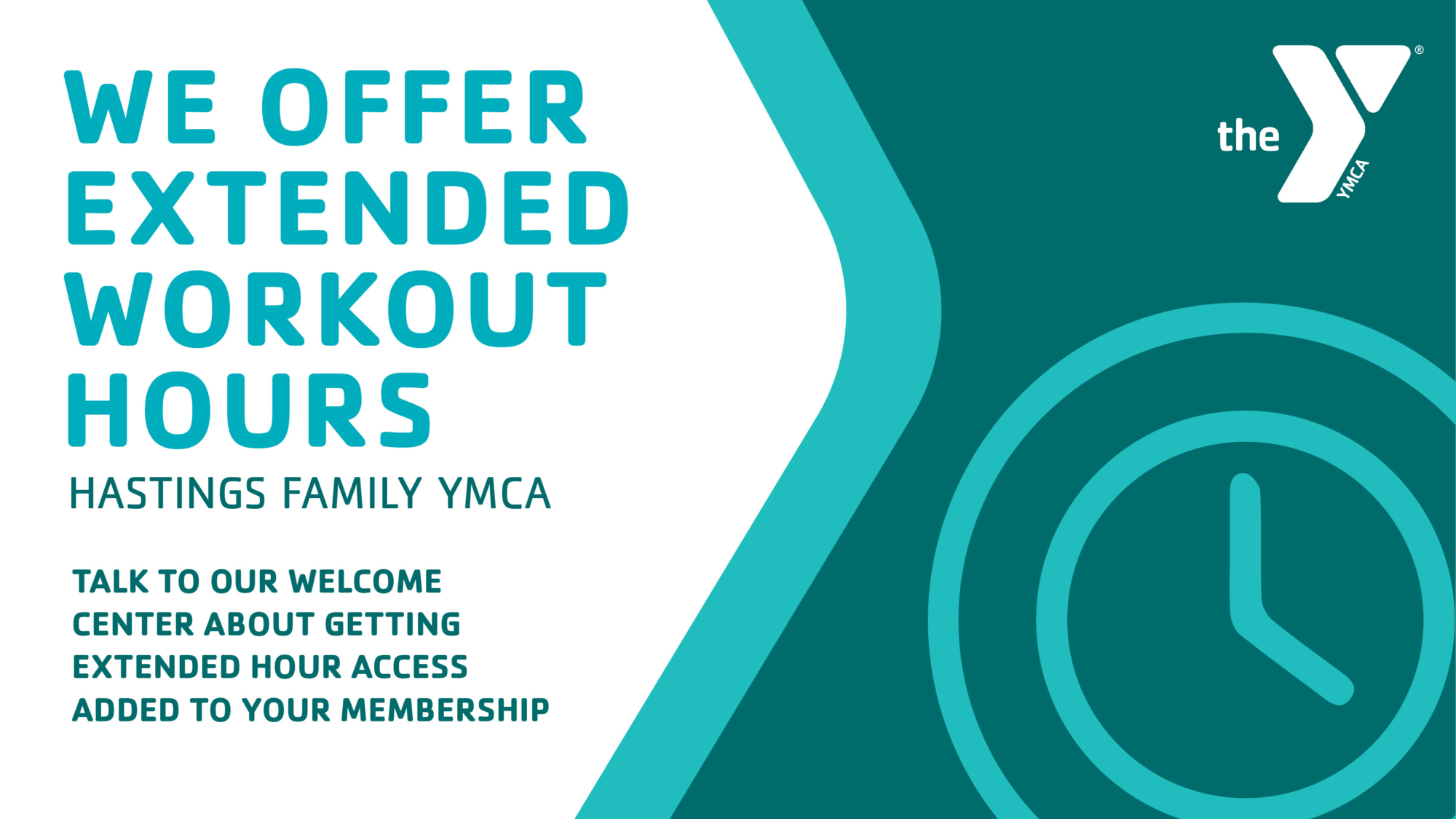 Extended Workout Hours Hastings YMCA